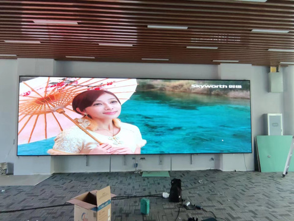 峰峰矿P1.53led小间距屏安装案例